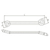 Licota AWT-NUM0001 Ключ разрезной 1/4" x 5/16"