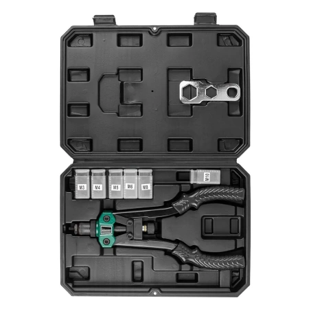 Заклепочник двуручный резьбовой усиленный (L - 320мм, резьбовые адаптеры - М3, М4, М5, М6, М8, М10)