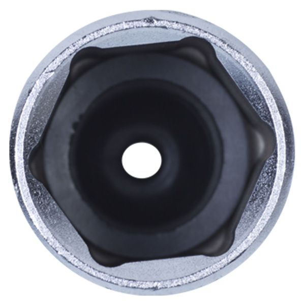 Головка свечная шестигранная 1/2", 21 мм, L = 70 мм, резиновый фиксатор KING TONY 463521R