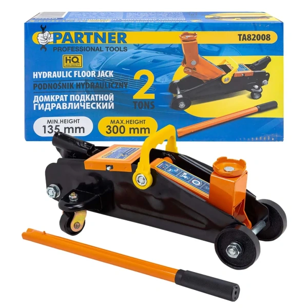 Домкрат подкатной гидравлический 2т (h min 135мм, h max 300мм)
