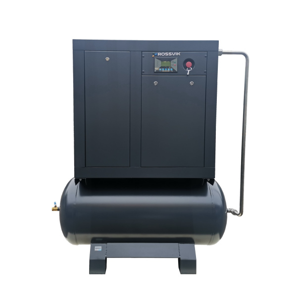 Компрессор винтовой ROSSVIK ВК10А-10-260 (900 л/мин, 10 бар, ресивер 260 л, 380 В/7,5 кВт)