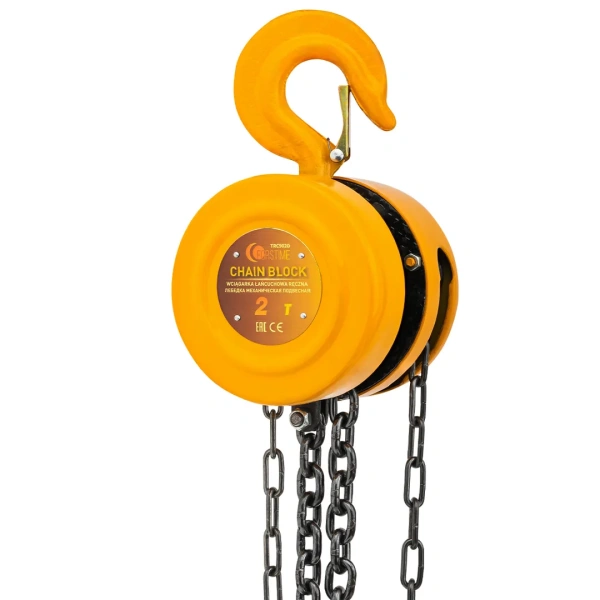 Лебедка механическая(таль) подвесная с фиксацией цепи натяжения, 2т (длина цепи - 3м)