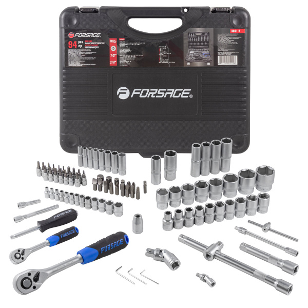 Набор инструмента 94пр. 1/4''&1/2''(6-гран.)(4-32мм)