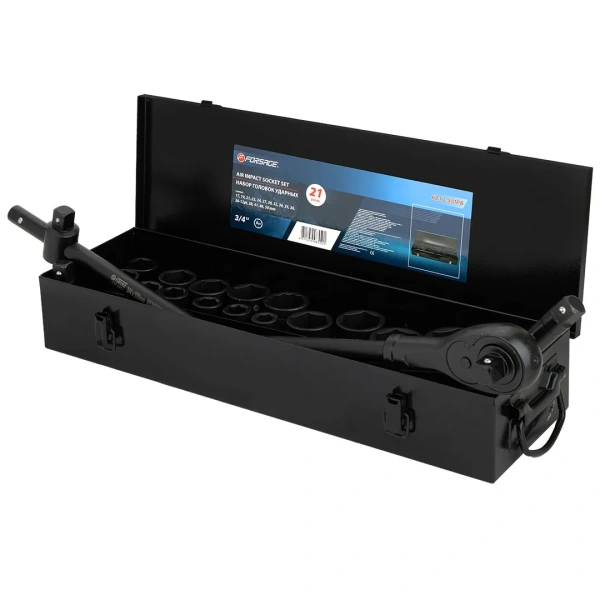 Набор инструментов ударных ''Profi''3/4'', 6гр, 21пр(17,19,21,22,24,27,30,32,34,35,36,36-12гр,38,41,46,50мм), в кейсе