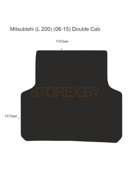 Mitsubishi (L 200) (06-15) Double Cab Багажник copy