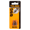 Набор вставок (бит) торцевых 1/4" Slotted 4,5х0,6 мм 25 мм 2 предмета TOLSEN TT20203