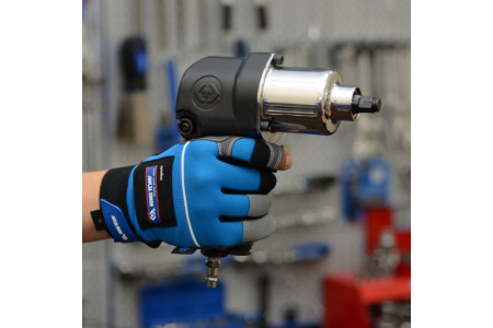 Гайковерт пневматический ударный KING TONY P33411-040E, 1/2", 678 Нм, в комплекте перчатки антивибрационные