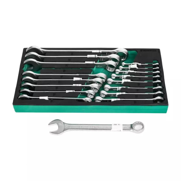 Набор ключей комбинированных GARWIN PRO 646070 (17 пр., 6-24 мм, в ложементе EVA)