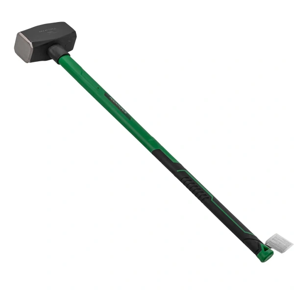 Кувалда с фиберглассовой ручкой и резиновой противоскользящей накладкой (6000г,L ручки-800мм)
