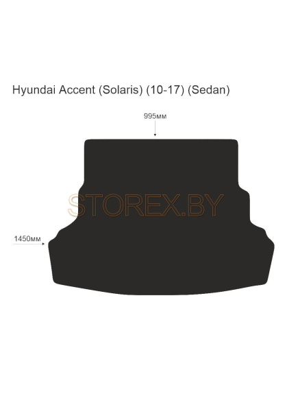 Hyundai Accent (Solaris) (10-17) (Sedan) Багажник copy