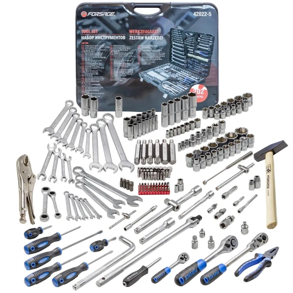 Набор инструментов 202пр.1/4''&3/8''&1/2''(6-гр.)(4-32мм)