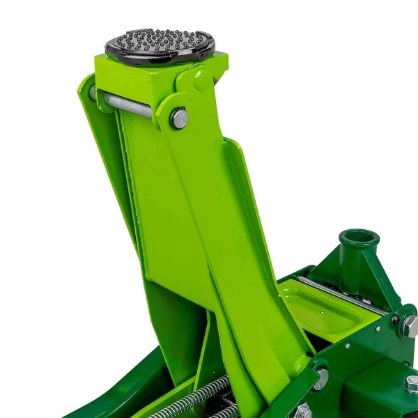 Домкрат подкатной гидравлический низкопрофильный двухпоршневой с резиновой накладкой 3т (h min 75мм, h max 505мм)