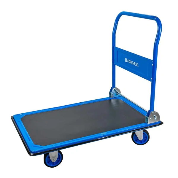 Тележка платформенная ручная складная (г/п 300кг, 910х610х870, 125мм-Ø колес)