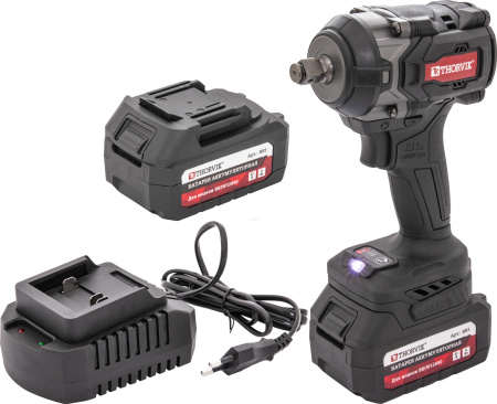 BBIW12890 Гайковерт ударный аккумуляторный бесщёточный 1/2"DR, 21В, 890 Нм Thorvik