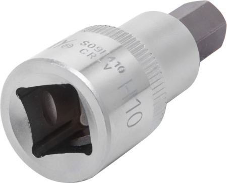 S09H410 Насадка торцевая 1/2"DR с вставкой-битой шестигранной, H10, 55 мм