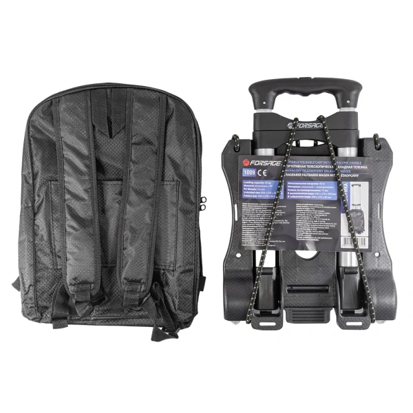 Тележка платформенная складная с сумкой и телескопической ручкой(270х330мм,г/п40кг)