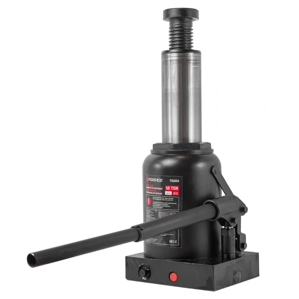 Домкрат бутылочный 50т с клапаном (h min 260мм, h max 415мм)