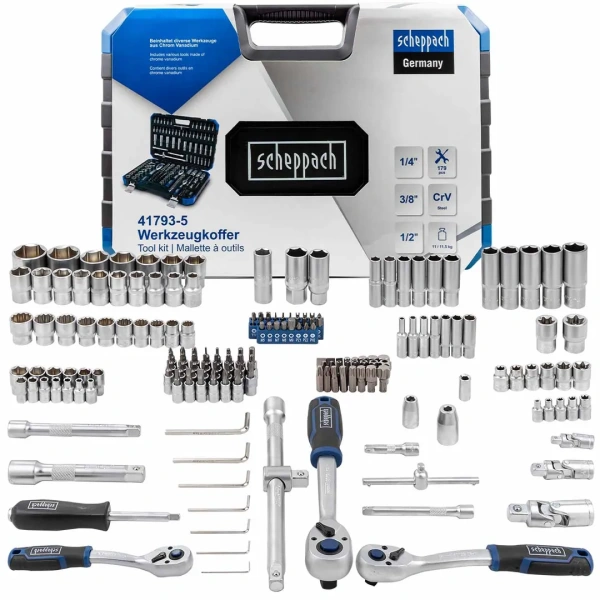 Набор инструментов 179пр. 1/4''3/8''1/2''