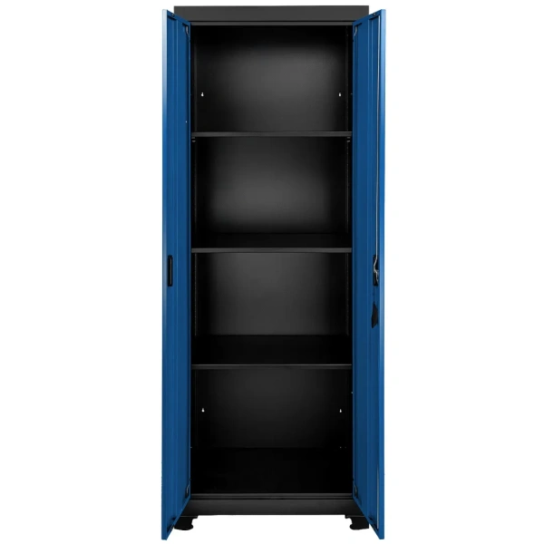 Комплект металлической гаражной мебели (тележка 2шт., модуль со шкафчиками, стол, шкаф) 2362х500х2050мм