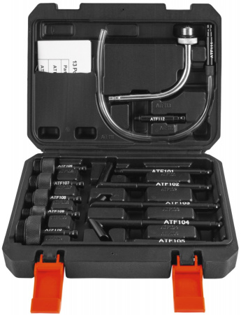 Приспособление с пневматическим приводом для замены трансмиссионых жидкостей в наборе с переходниками Thorvik PATFD10K (10 литров)