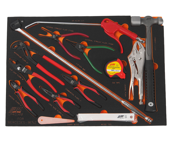 Набор инструментов слесарно-монтажный JTC UP4014M (MERCEDES, 14 предметов в ложементе)