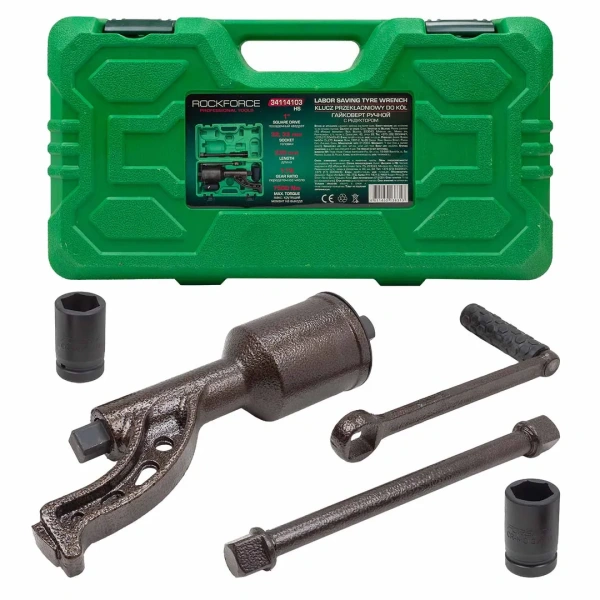 Гайковерт ручной с редуктором (Головки-32мм и 33мм, длина-330мм, передаточное число 1:78, 7500 Н/м)