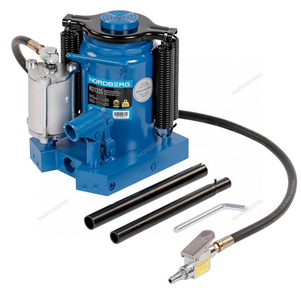 Домкрат бутылочный 35 т пневмогидравлический NORDBERG N31335