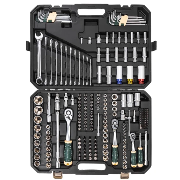 Набор инструментов 222пр. 1/4''3/8''1/2''6гр