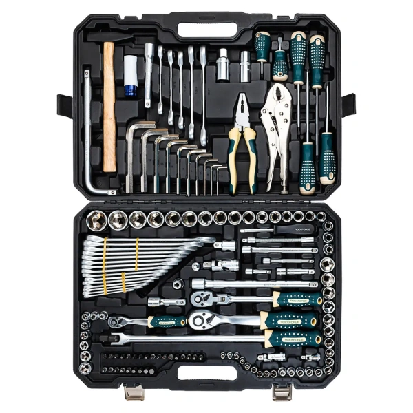 Набор инструментов 142пр. 1/4'', 3/8'', 1/2''(6гр.)