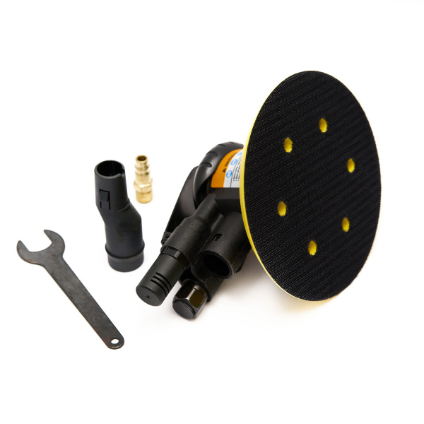 Шлифмашина полировальная пневматическая ROSSVIK RT-2151-C (150 мм, 12000 об/мин, эксцентрик, с отсосом)