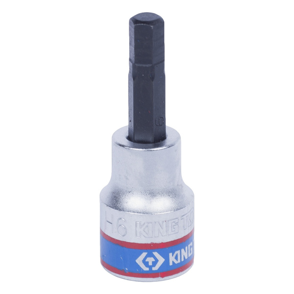 Насадка (бита) торцевая 3/8", HEX, 6 мм, L = 50 мм KING TONY 302506