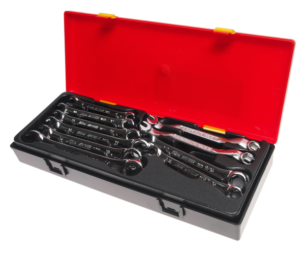 Набор ключей разрезных с зеркальной полировкой JTC K6101 (10 предметов в кейсе)