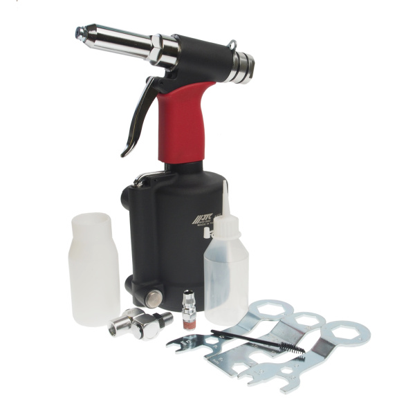 Заклепочник пневматический усиленный JTC 7728 (1/4", шток 15,8 мм, 90PSI 3300LBF)