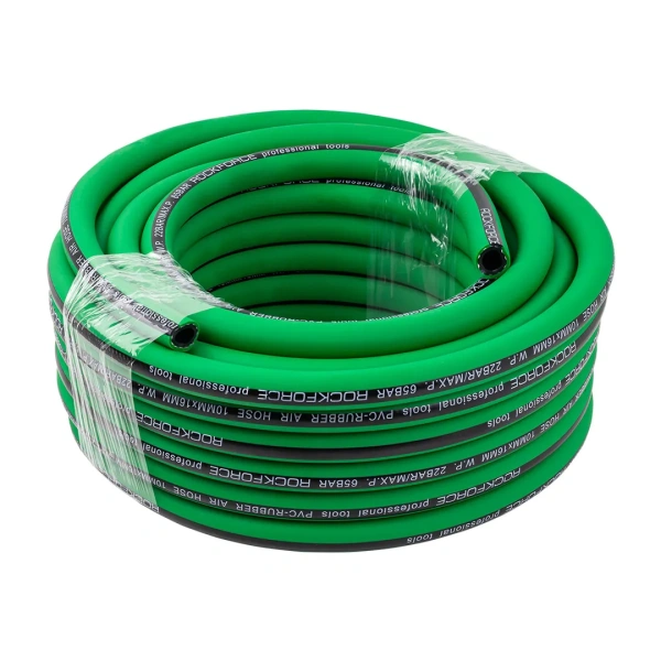 Шланг резиновый воздушный армированный 10мм x 16мм x 15м (20-60бар, раб. t от -30 до +70°С)