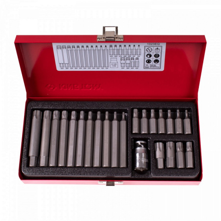 Набор вставок (бит) KING TONY 1023EQ, 10 мм, TORX PLUS, IP10-IP60, 23 предмета