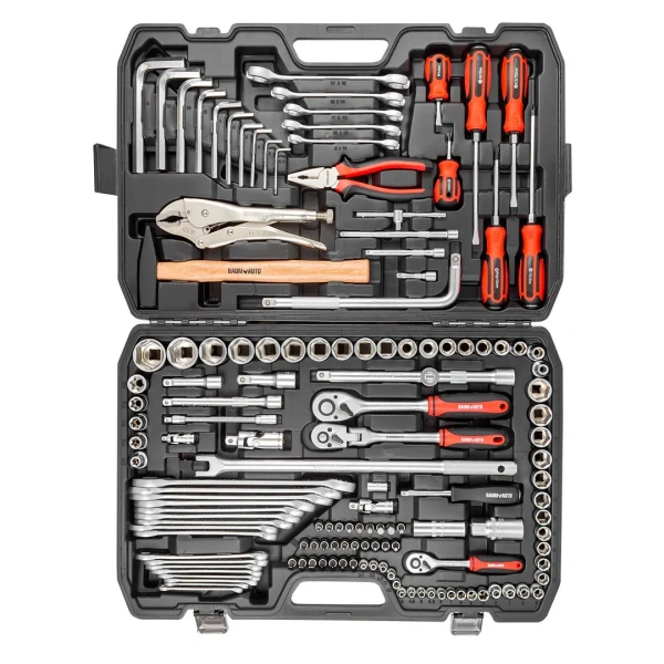 Набор инструментов 142пр. 1/4''3/8''1/2''(6-гр.)(4-32мм)