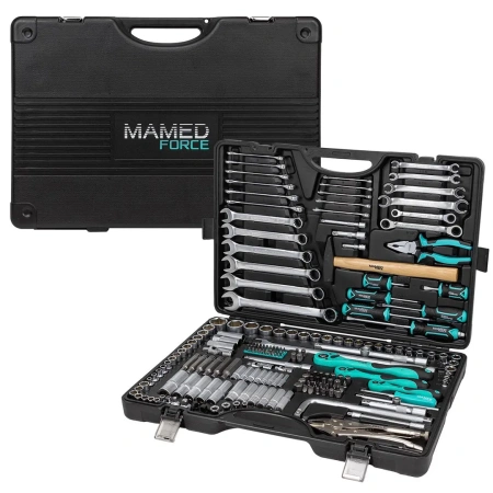 Набор инструментов 202пр. 1/4'', 3/8'', 1/2''(6гр.)