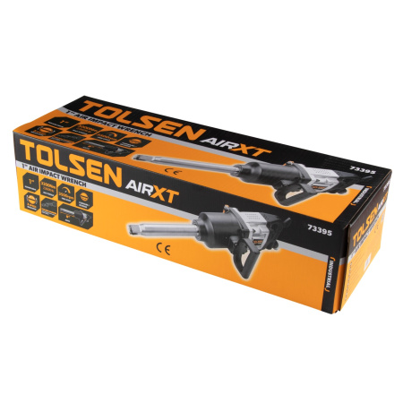 Гайковерт пневматический ударный удлиненный TOLSEN TT73395 (1", 3200 Нм)