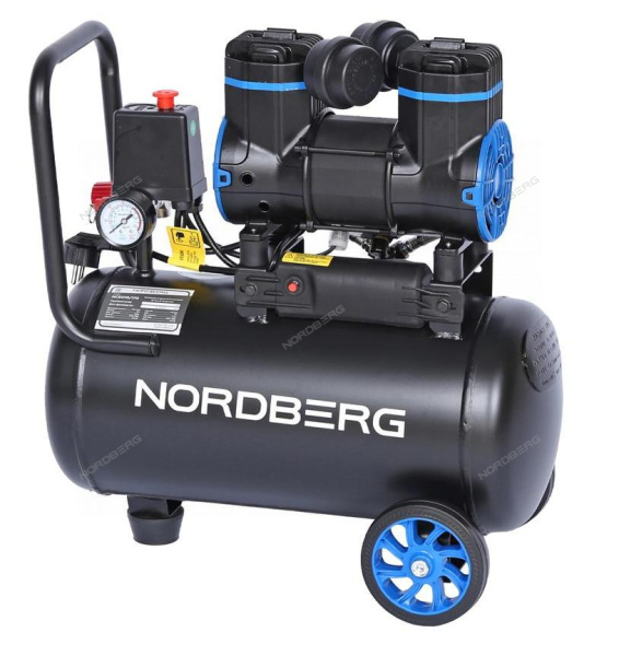 Компрессор безмасляный NORDBERG NCEO10/170 (220 В, ресивер 18 л, 170 л/мин)