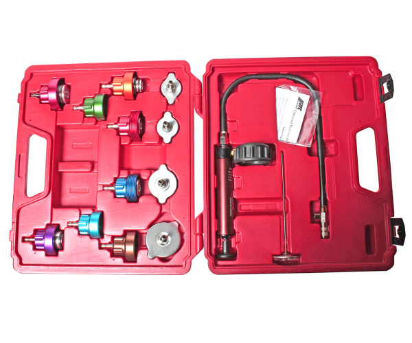 Набор инструментов для тестирования герметичности системы охлаждения JTC 1005 (14 предметов в кейсе)