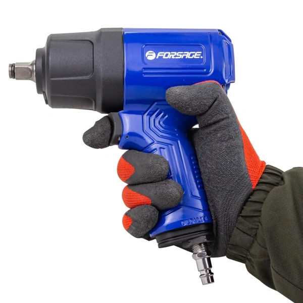 Пневмогайковерт ударный ''Twin Hammer''с реверсом и регулировкой усилия 1/2''(1100Hм, 7800 об/мин,6.3bar,вес 2.7кг)