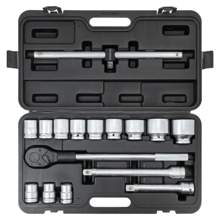 Набор инструментов 16пр. 3/4''6гр. (17,19,21,24,27,30,32,33,36,41,46,50), в кейсе