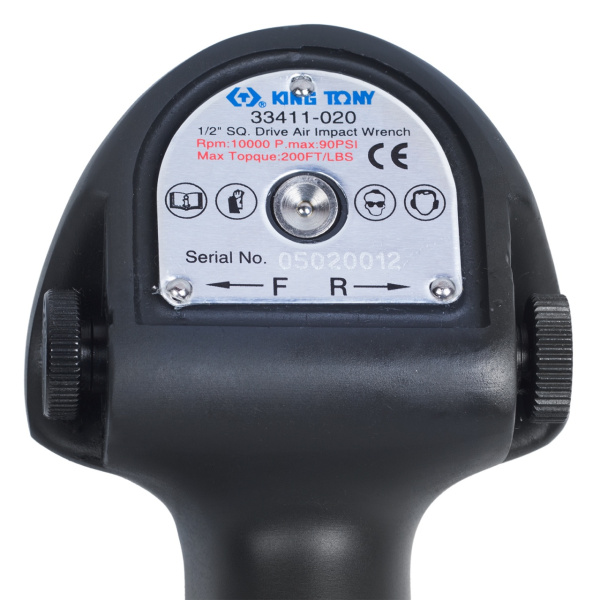 Гайковерт пневматический ударный 1/2", 271 Hм KING TONY 33411-020