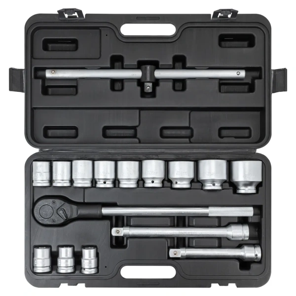 Набор инструментов 16пр. 3/4''6гр. (17,19,21,24,27,30,32,33,36,41,46,50), в кейсе