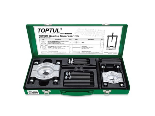 Набор универсальных съемников подшипников 12пр. 30-75мм TOPTUL