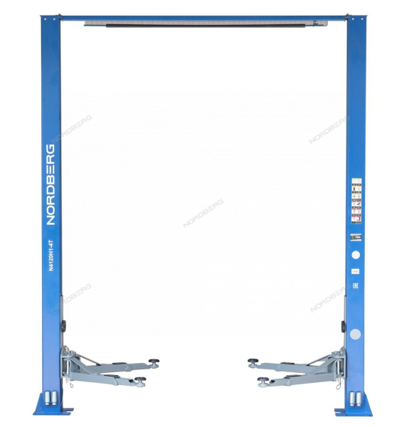 Подъемник двухстоечный NORDBERG N4120H1 (4 т, верхняя синхронизация, H=4 м)