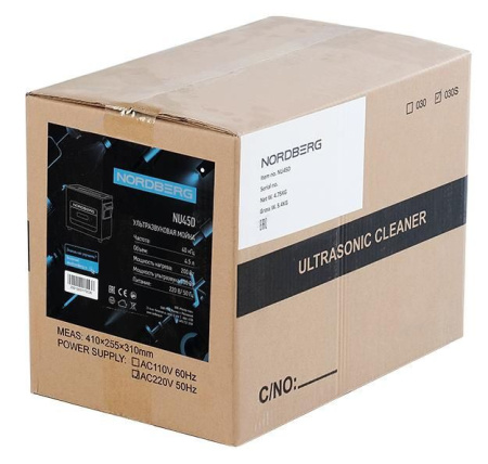 Ультразвуковая мойка NORDBERG NU45D (с подогревом, 3,95 л)