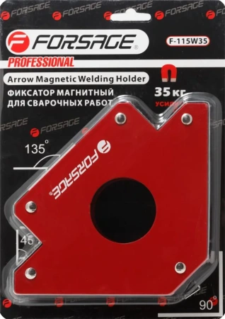 Фиксатор магнитный для сварочных работ (35кг, 135гр., 90гр., 45гр.), в блистере