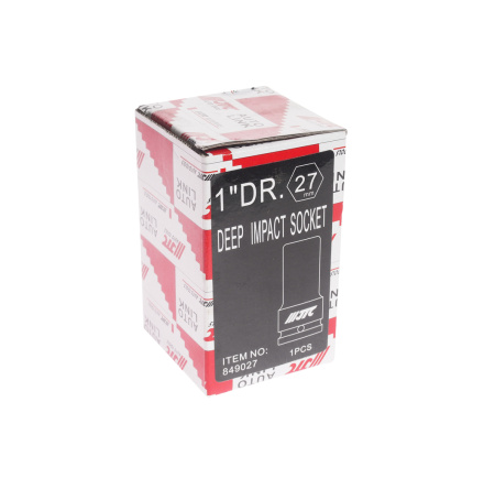 Головка торцевая ударная глубокая JTC 849027 (1", 27 мм, L=90 мм)