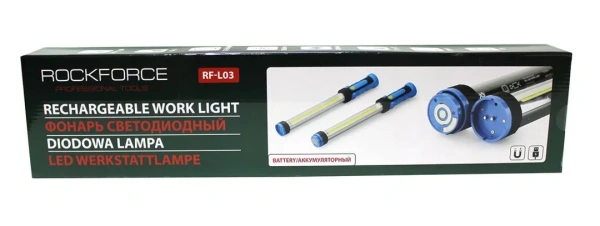 Лампа светодиодная аккумуляторная сборная (2х10W COB LED,2 магнита,2крючока,180гр.,1000Lm,2000mAh,USB провод,время раб.2ч,время заряд.4ч)